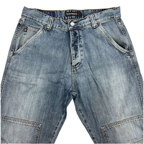 Vintage Capsize Men 100% Cotton Straight Jeans US 33 x 34 Light Blue Denim - Picture 3 of 12